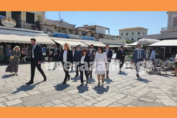 Στη Ζάκυνθο βρίσκεται  η Πρόεδρος της Δημοκρατίας, Κατερίνα Σακελλαροπούλου