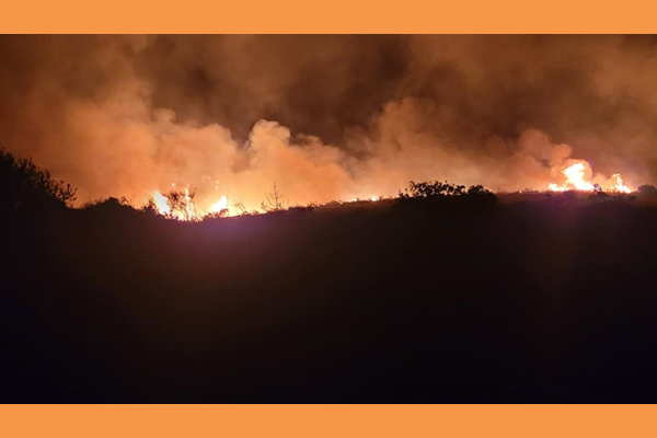 Διπλό μέτωπο πυρκαγιών σε Ληξούρι και Σπαρτιά [βίντεο]