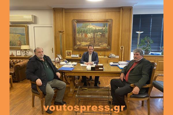Συνάντηση Υπουργού Γεωργίας με εκπροσώπους Ε.Α.Σ. Κεφαλληνίας & Ιθάκης