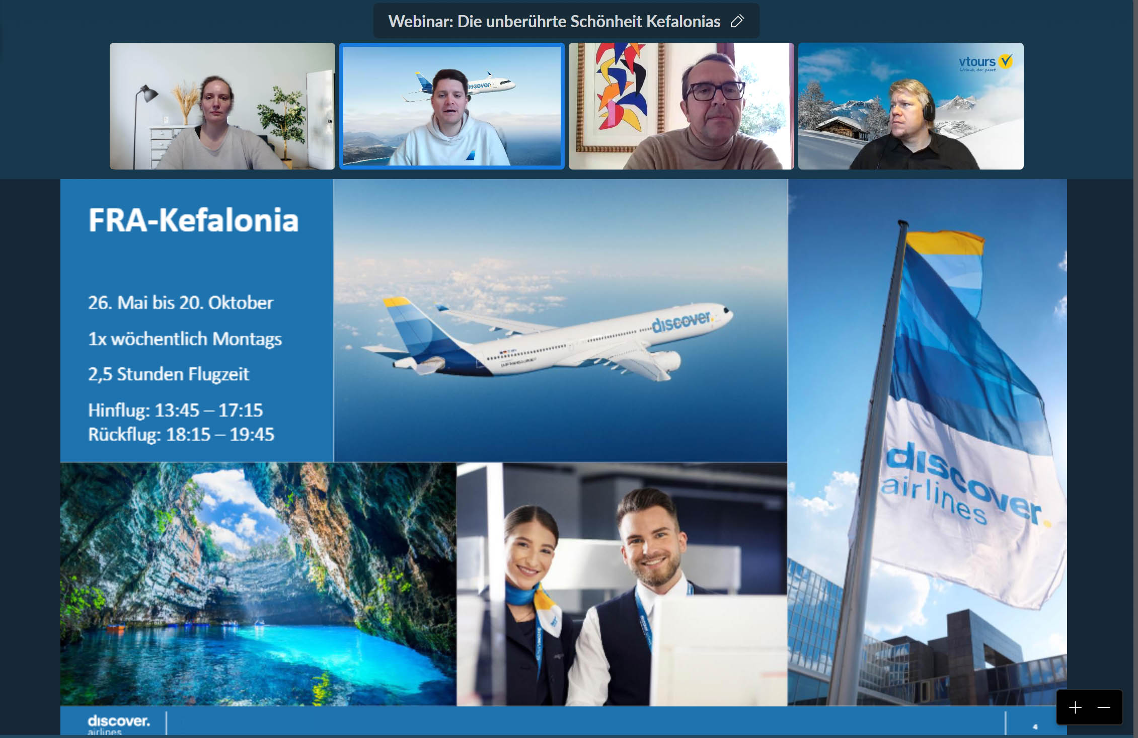 Webinar για την Κεφαλονιά με συμμετοχή 107 ταξιδιωτικών πρακτόρων της Γερμανίας