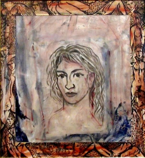 COSTAS EVANGELATOS, INSPIRATION mixed media, 70x80cm