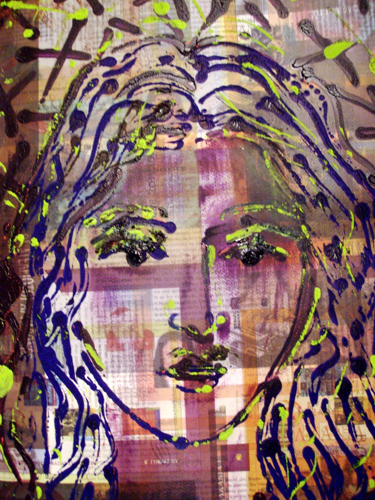 ΚΩΣΤΑΣ ΕΥΑΓΓΕΛΑΤΟΣ, ΙΔΕΟΜΟΡΦΗ,Λάδι σε τυπωμέν ο χαρτόνι.