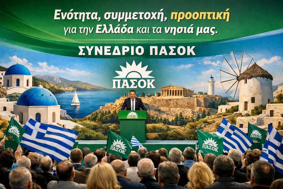 Συνέδριο ΠΑΣΟΚ: Ενότητα, συμμετοχή, προοπτική για την Ελλάδα και τα νησιά μας