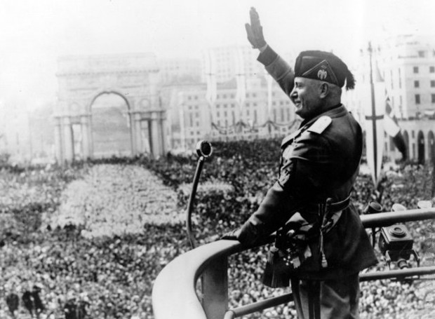Benito Mussolini Roman Salute